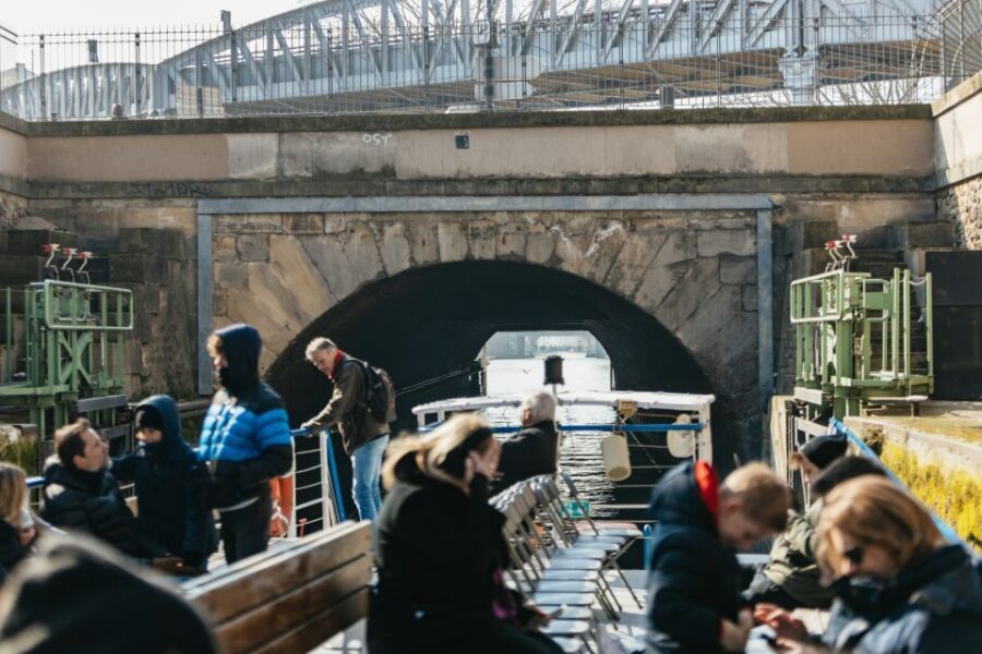 Paris: Cruise on the Saint-Martin Canal and the Seine River - The tunnel under Paris: underground vault with light holes