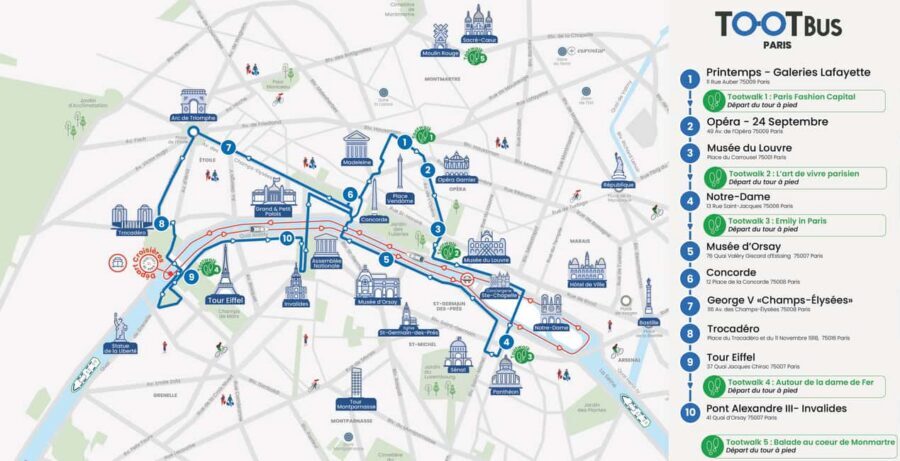 Paris: Hop-on Hop-off Bus Tour & Seine Cruise Bundle Tour - Seine cruise from Port de Suffren: the bridges and river views you can’t match