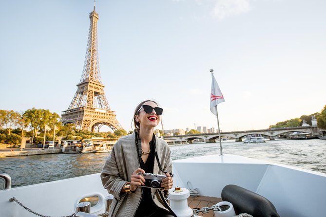 Seine River Guided Cruise Champagne Option by Vedettes de Paris - The Vedettes de Paris Boat: Seats, Decks, and Photo Reality